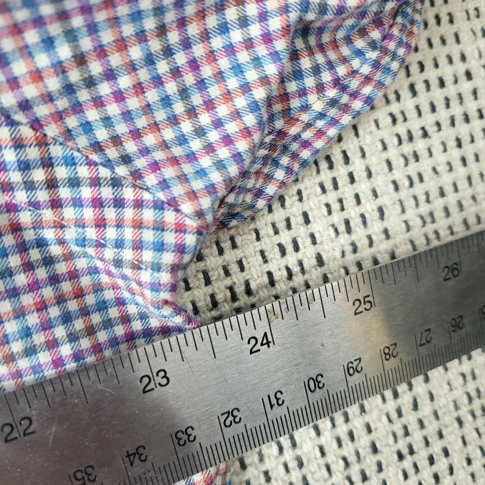 Ralph Lauren Shirt Mens XL Blue Check Long Sleeve Button Down Pony Logo Slim Fit - Picture 4 of 7